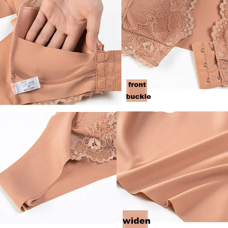 Plus Size Seamless Push-Up Bra for Women M-5XL